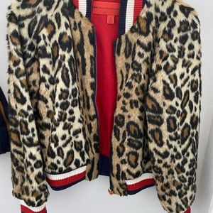 Tommy Hilfiger leopard bomber